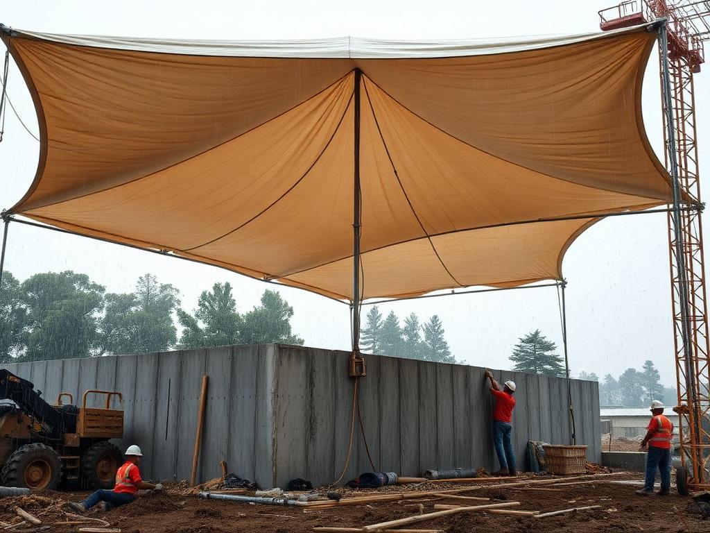 Cobertura de Chuvas para Obras — 1